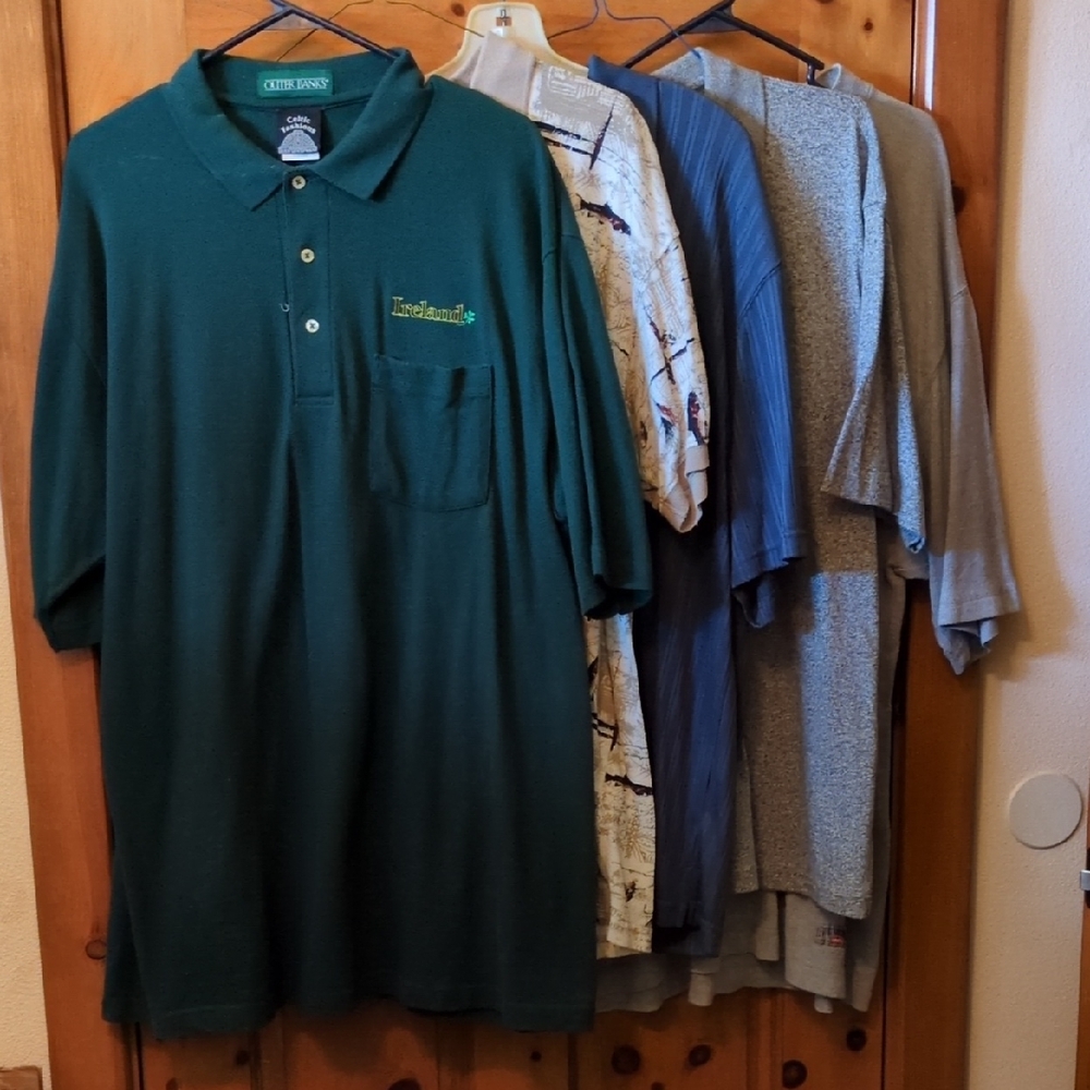 Lot of 5 Men's XL polo shirts